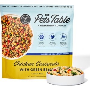 The Pets Table Freshly-Made Frozen Human-Grade Chicken Casserole Dog Food, 34-oz pouch, 3 count
