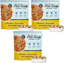 The Pets Table Freshly-Made Frozen Human-Grade Chicken Casserole Dog Food, 32 to 36-oz pouch, bundle of 9 slide 1 of 8