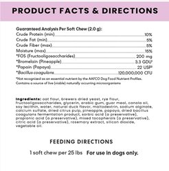 The Pets Table Probiotic Duck Flavored Soft Chew Gut Health & Digestion Aid Supplement for Dogs, 60 count slide 2 of 5