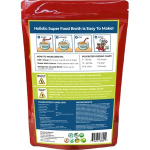 The Petz Kitchen Holistic Super Food Broth Anxiety Support Beef Flavor Concentrate Powder Dog & Cat Supplement, 4.5-oz bag