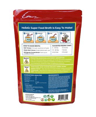 Show full view: The Petz Kitchen Holistic Super Food Broth Anxiety Support Beef Flavor Concentrate Powder Dog & Cat Supplement, 4.5-oz bag slide 3 of 8