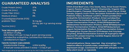 Show full view: The Petz Kitchen Holistic Super Food Broth Anxiety Support Beef Flavor Concentrate Powder Dog & Cat Supplement, 4.5-oz bag slide 7 of 8