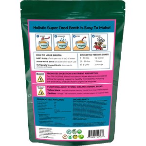 The Petz Kitchen Holistic Super Food Broth Cognitive Support Beef Flavor Concentrate Powder Dog & Cat Supplement, 4.5-oz bag