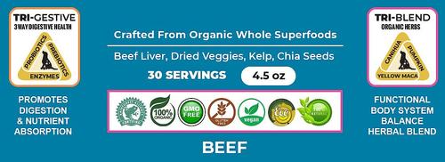 Show full view: The Petz Kitchen Holistic Super Food Broth Cognitive Support Beef Flavor Concentrate Powder Dog & Cat Supplement, 4.5-oz bag slide 8 of 8