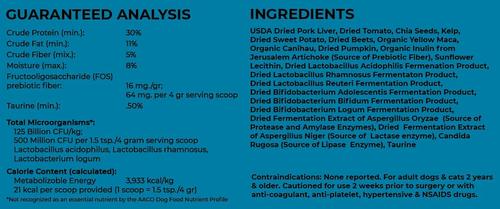 Show full view: The Petz Kitchen Holistic Super Food Broth Cognitive Support Pork Flavor Concentrate Powder Dog & Cat Supplement, 4.5-oz bag slide 7 of 8