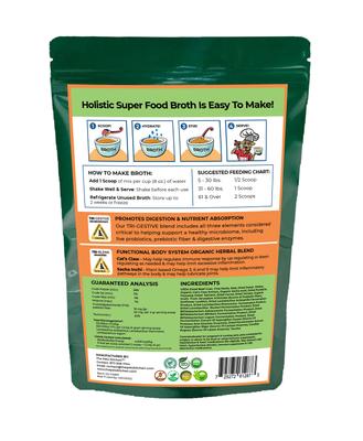 Show full view: The Petz Kitchen Holistic Super Food Broth Immune Support Beef Flavor Concentrate Powder Beef Flavor Dog & Cat Supplement, 4.5-oz bag slide 3 of 9
