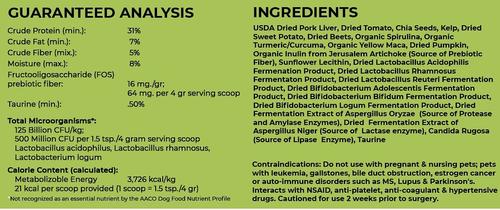 Show full view: The Petz Kitchen Holistic Super Food Broth One & Done Daily Greens Support Pork Flavor Concentrate Powder Dog & Cat Supplement, 4.5-oz bag slide 7 of 8