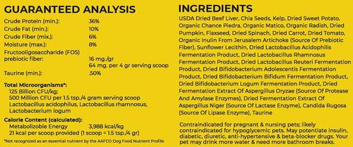 Show full view: The Petz Kitchen Holistic Super Food Broth Stone Breaker Support Beef Flavor Concentrate Powder Dog & Cat Supplement, 4.5-oz bag slide 7 of 8