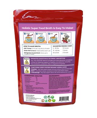 Show full view: The Petz Kitchen Holistic Super Food Broth Tissue & Cell Support Beef Flavor Concentrate Powder Dog & Cat Supplement, 4.5-oz bag slide 3 of 8