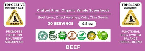 Show full view: The Petz Kitchen Holistic Super Food Broth Tissue & Cell Support Beef Flavor Concentrate Powder Dog & Cat Supplement, 4.5-oz bag slide 8 of 8