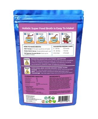 Show full view: The Petz Kitchen Holistic Super Food Broth Tissue & Cell Support Pork Flavor Concentrate Powder Dog & Cat Supplement, 4.5-oz bag slide 3 of 8