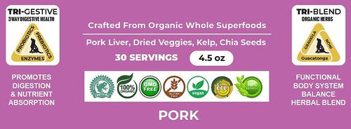 Show full view: The Petz Kitchen Holistic Super Food Broth Tissue & Cell Support Pork Flavor Concentrate Powder Dog & Cat Supplement, 4.5-oz bag slide 8 of 8