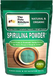 The Petz Kitchen Spirulina Omega 3 & 6 Lymphatic, Weight & Probiotic Immune Support Dog & Cat Supplement, 8-oz jar