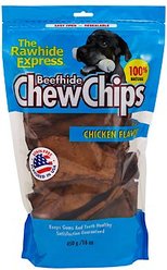 The Rawhide Express Beefhide Chew Chips Chicken Flavor Dog Treats, 16-oz bag
