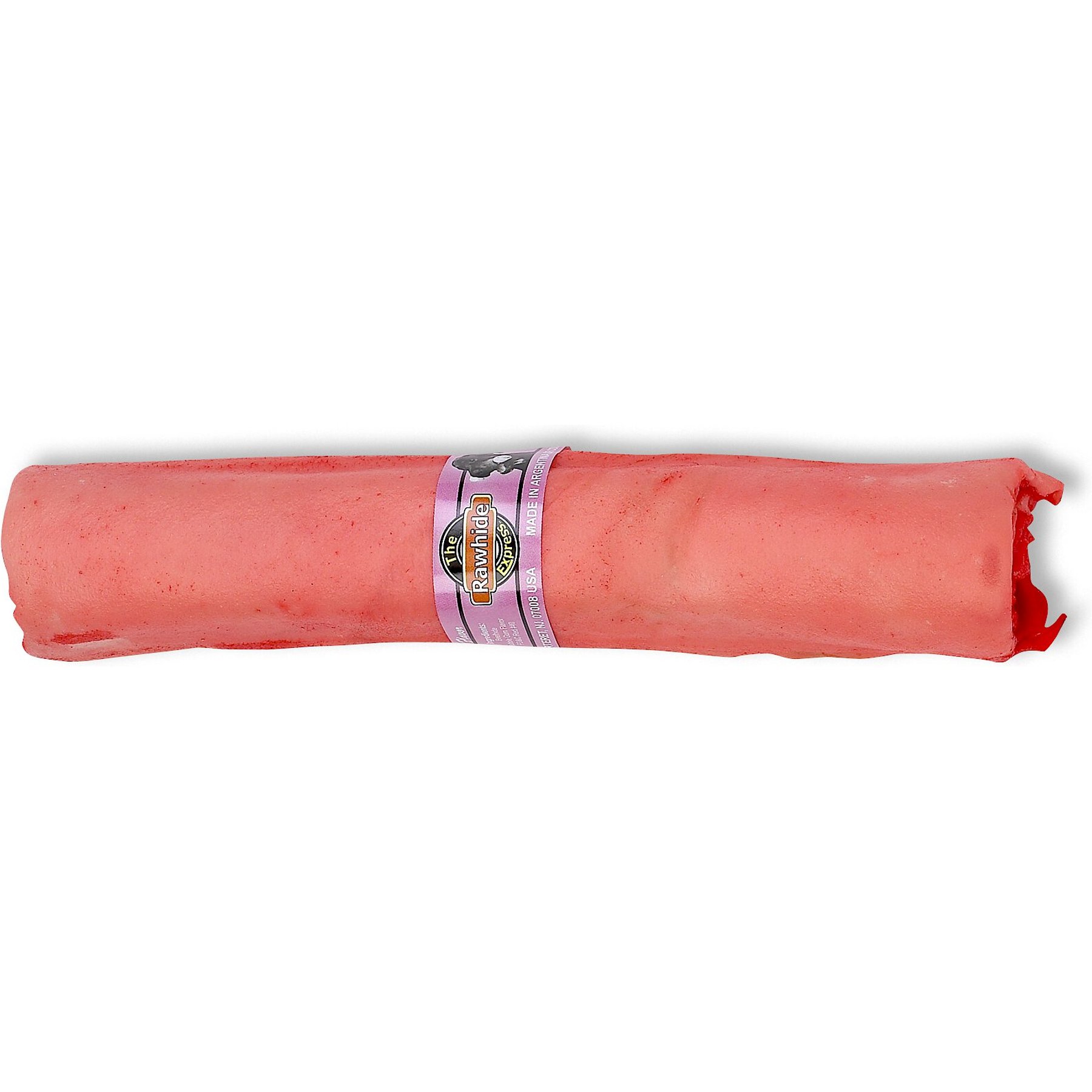 The Rawhide Express Bubble Gum Flavor Retriever Roll Dog Treat, 9-10-in