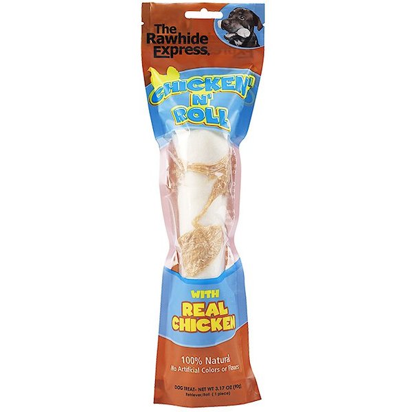 The Rawhide Express Peanut Butter Flavored Giant Dog Bone, 9-10-in