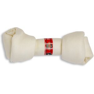 The Rawhide Express Natural Flavor Knotted Dog Bone, 11-12-in