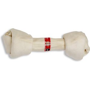 The Rawhide Express Natural Flavor Knotted Dog Bone, 15-16-in