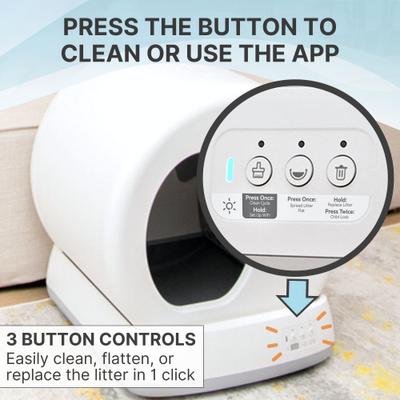 Show full view: The Refined Feline Automatic Self-Cleaning Cat Litter Box slide 4 of 11