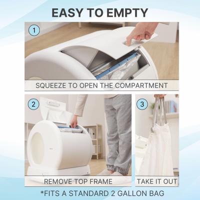 Show full view: The Refined Feline Automatic Self-Cleaning Cat Litter Box slide 6 of 11