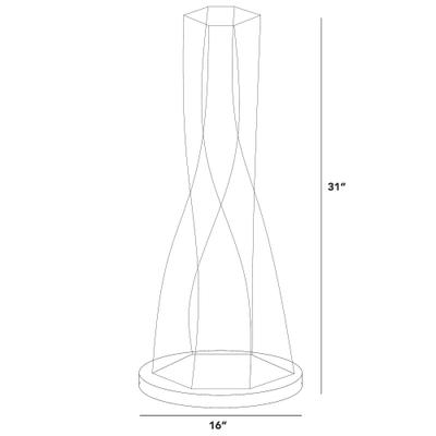 Show full view: The Refined Feline Calypso 31-in Rattan Cat Scratching Post, Smoke slide 2 of 5