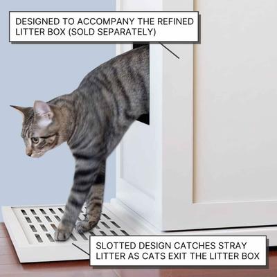 Show full view: The Refined Feline Cat Litter Box Litter Catch, Espresso slide 5 of 7