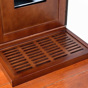 The Refined Feline Cat Litter Box Litter Catch, Mahogany