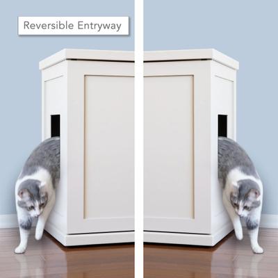 Show full view: The Refined Feline Deluxe Cat Litter Box, X-Large, White slide 3 of 5