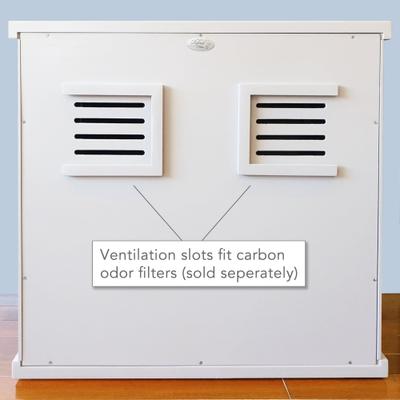 Show full view: The Refined Feline Deluxe Cat Litter Box, X-Large, White slide 4 of 5