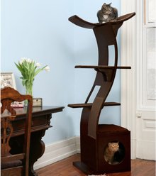 The Refined Feline Lotus 69-in Cat Tree, Espresso