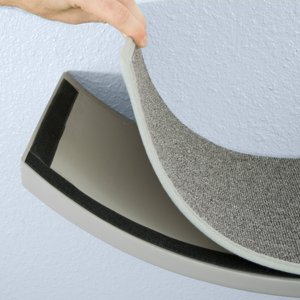 The Refined Feline Lotus Branch Wall Mounted Cat Wall Shelf, Smoke