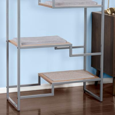 Show full view: The Refined Feline Metropolitan 62-in Faux-Fur Cat Tree & Condo, Grey & Brown slide 5 of 6