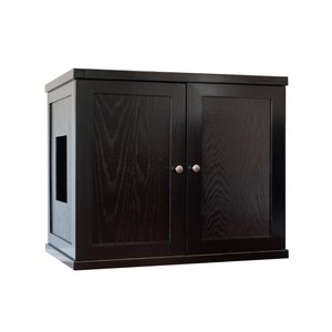 The Refined Feline Refined Deluxe Cat Litter Box, Espresso, X-Large