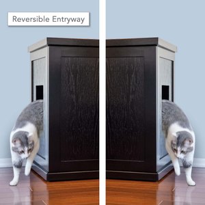 The Refined Feline Refined Deluxe Cat Litter Box, Espresso, X-Large