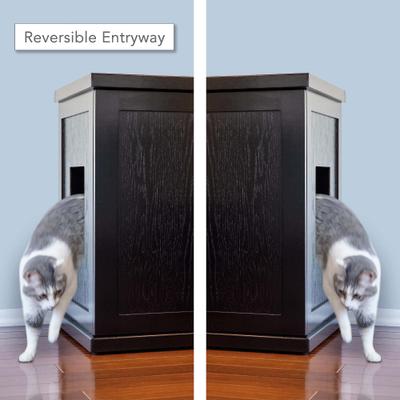 Show full view: The Refined Feline Refined Deluxe Cat Litter Box, Espresso, X-Large slide 5 of 8