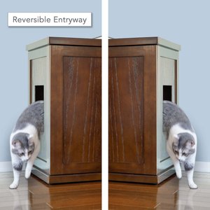 The Refined Feline Refined Deluxe Cat Litter Box, Mahogany, X-Large