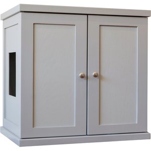 The Refined Feline Refined Deluxe Cat Litter Box, Smoke, Large