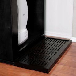 The Refined Feline Self Cleaning Cat Litter Box Litter Catch, Ebony