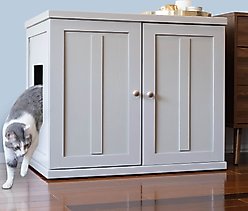 The Refined Feline Shaker Deluxe Cat Litter Box, Smoke, X-Large