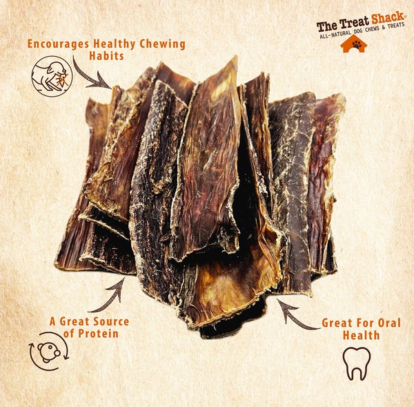The Treat Shack 12in Beef Esophagus Gullet Flats Dog Treat