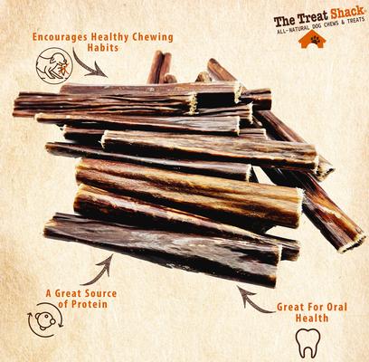 Show full view: The Treat Shack 12-in Beef Esophagus Gullet Sticks Dog Treat, 10 count slide 6 of 9