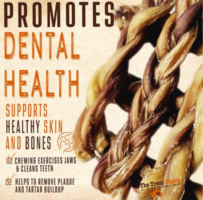 Show full view: The Treat Shack 12-in Braided Bully Sticks Dog Treats, 12 count slide 5 of 10