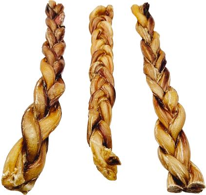 Show full view: The Treat Shack 12-in Braided Bully Sticks Dog Treats, 3 count slide 3 of 10