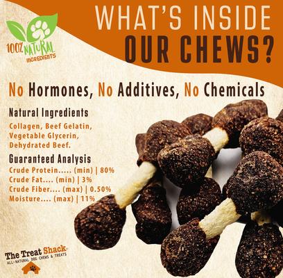 Show full view: The Treat Shack 3-in Beef Kebob Crunchy Sticks Dog Treats, 50 count slide 5 of 10