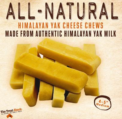 Show full view: The Treat Shack 4 to 5-in Himalayan Yak Cheese Dog Chew Treats, Medium, 8-oz bag slide 4 of 11
