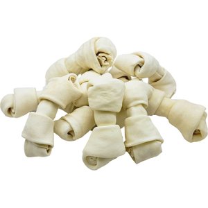 The Treat Shack 4 to 5-in Knotted Bones Rawhide Dog Treats, 10 count