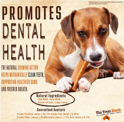 Show full view: The Treat Shack 5 to 6-in Himalayan Yak Cheese Dog Chew Treats, Large, 8-oz bag slide 5 of 10