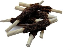 The Treat Shack 5-in Beef Wrapped Rawhide Twist Dog Treat, 50 count slide 2 of 8