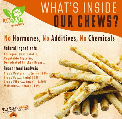 Show full view: The Treat Shack 5-in Chicken Crunchy Sticks Dog Treats, 12 count slide 5 of 10