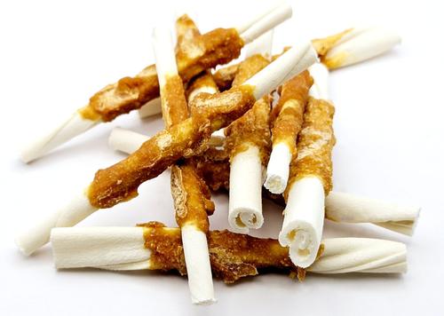 Show full view: The Treat Shack 5-in Chicken Wrapped Rawhide Twist Dog Treat, 50 count slide 7 of 9